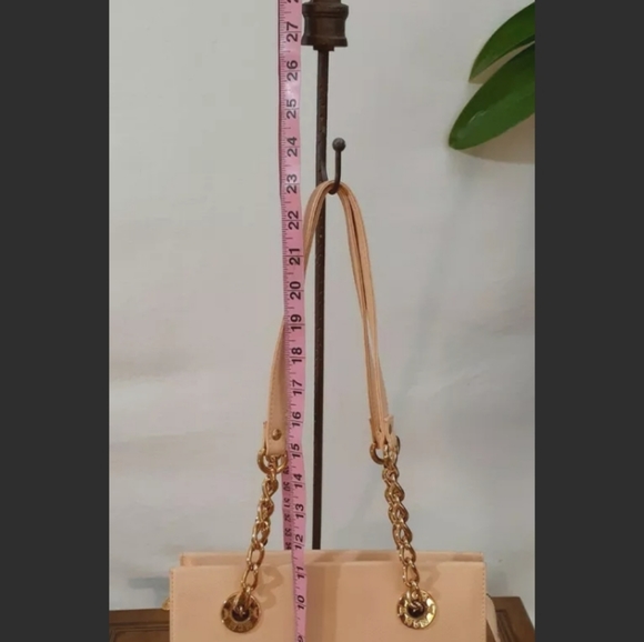 MCM Munchen Rare Vintage Pink Blush Gold Chain Shoulder Bag - Picture 5 of 12